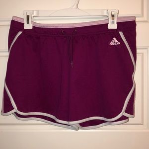 Pink athletic shorts